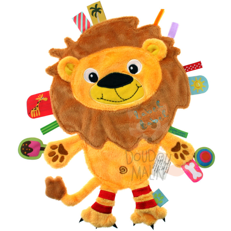  baby comforter lion yellow red  